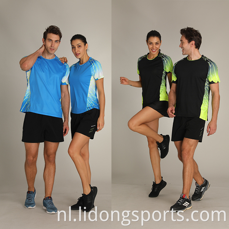 Mannen korte mouw tennisslijtage/tennisuniformen tennissportkleding kleding